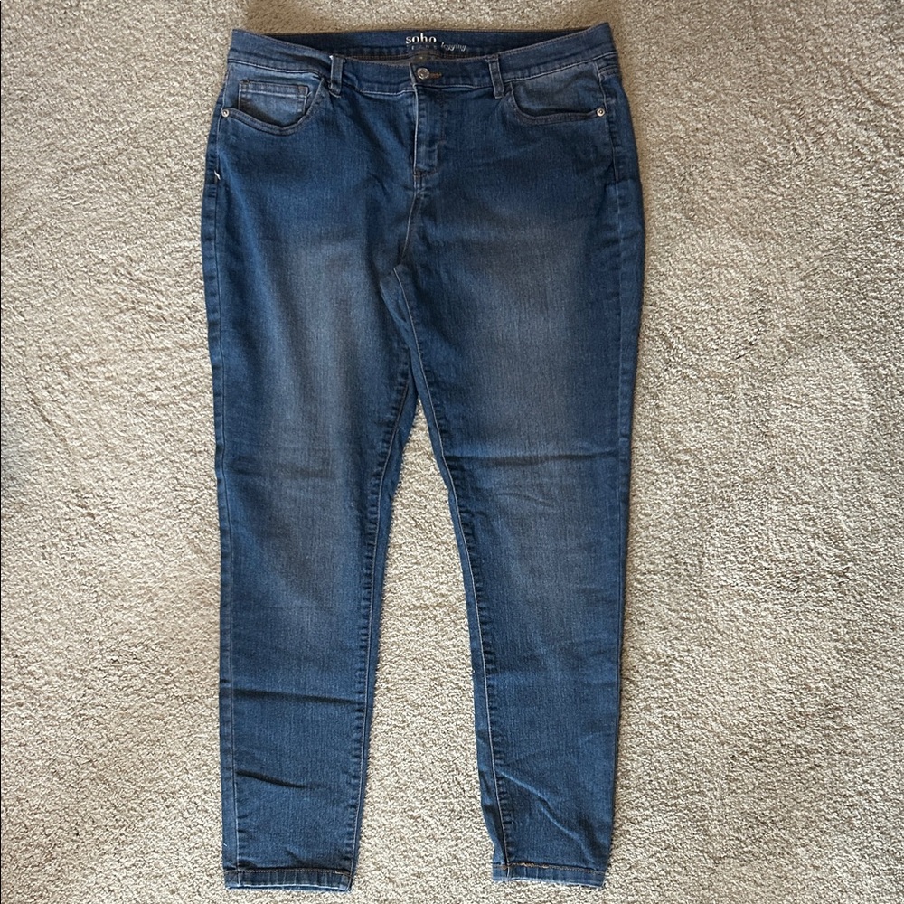 Soho Dark Blue Women's Skinny Jeans